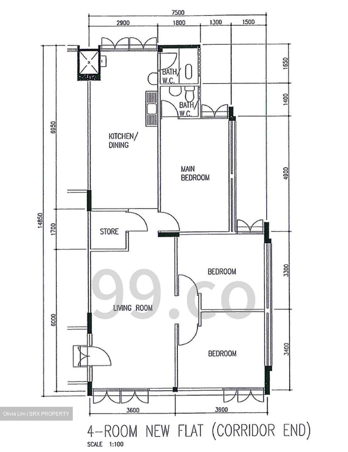 Kent Road (Kallang/Whampoa), HDB 3 Rooms #616713971